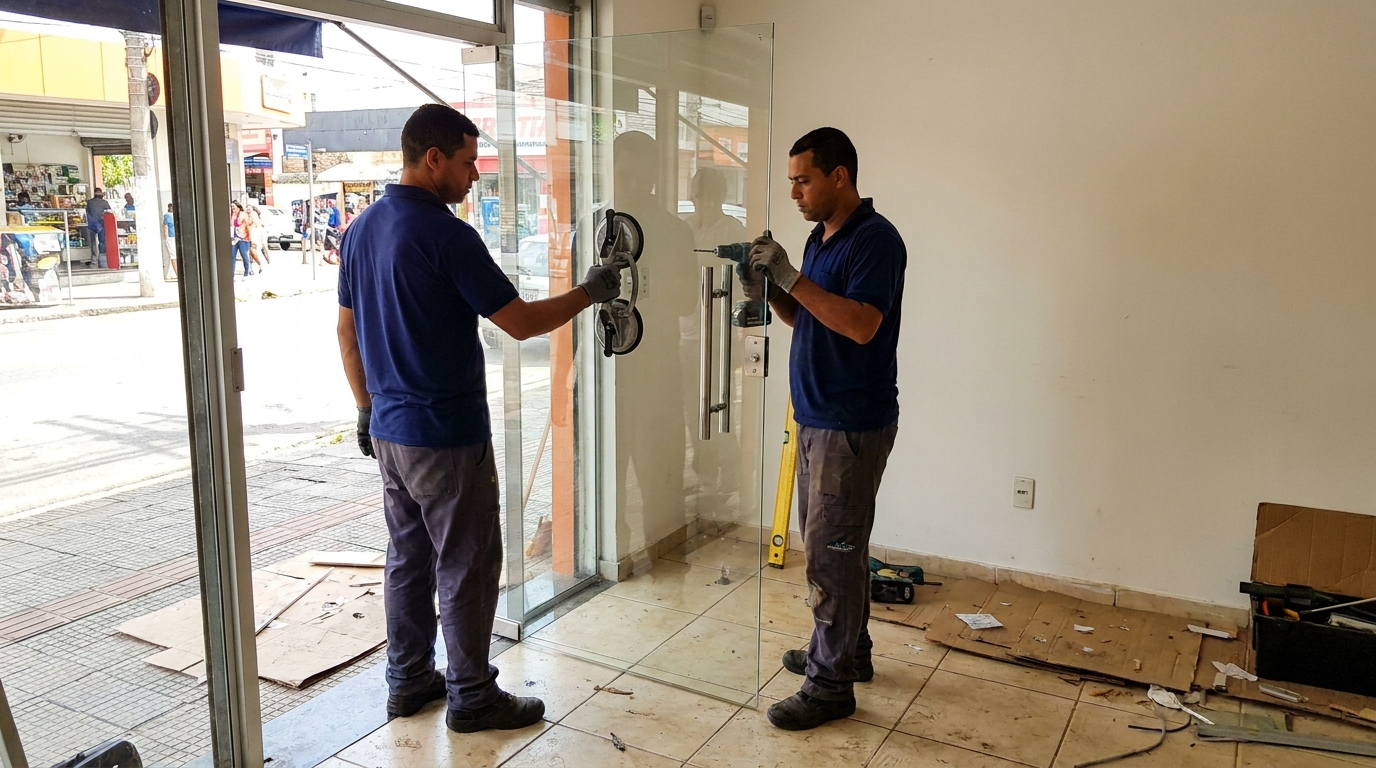 Portas em Vidro em Jundiaí‑SP